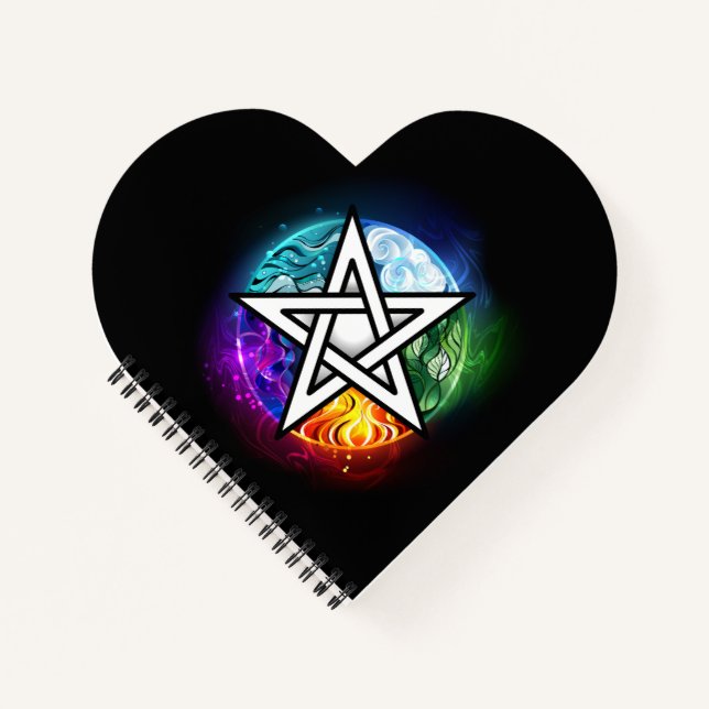 Wiccan pentagram notebook (Front)