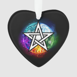 Wiccan pentagram ornament