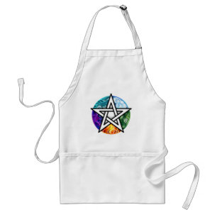 Wiccan pentagram standard apron