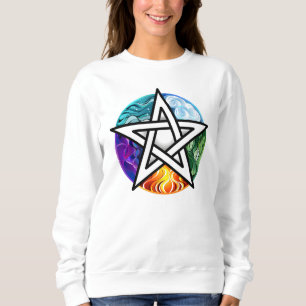 Wiccan pentagram sweatshirt