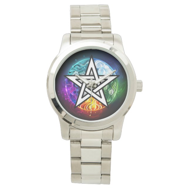 Wiccan pentagram watch (Front)