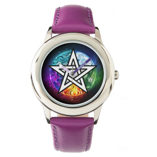 Wiccan pentagram watch (Front)