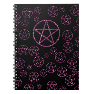 Wiccan Pink Pentacle Journal 80 Lined Pages