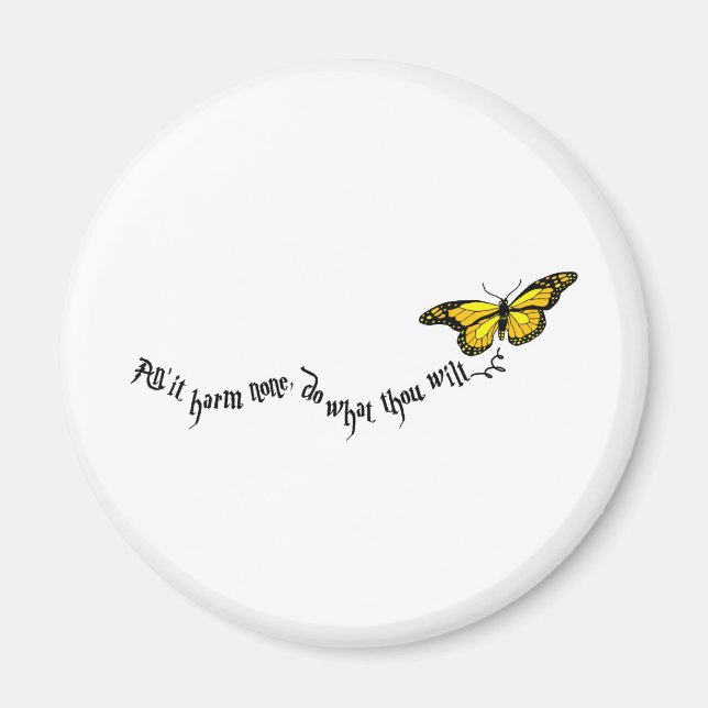 Wiccan rede magnet (Front)