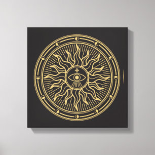Wiccan Symbol Canvas Print