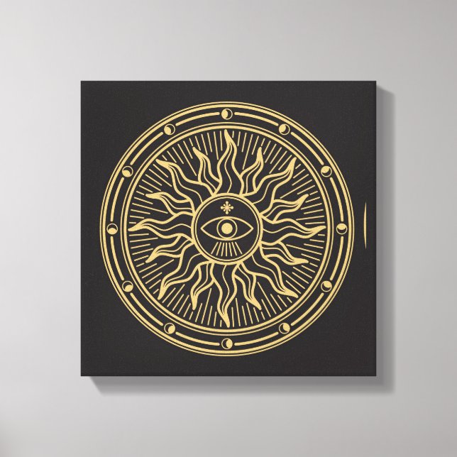 Wiccan Symbol Canvas Print (Front)