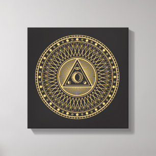 Wiccan Symbol Canvas Print