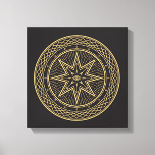 Wiccan Symbol Canvas Print