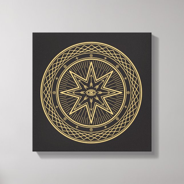 Wiccan Symbol Canvas Print (Front)