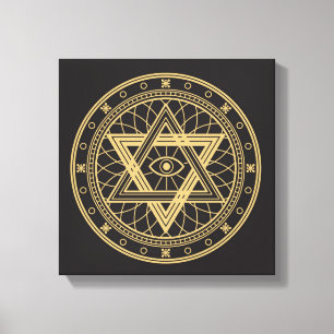 Wiccan Symbol Canvas Print