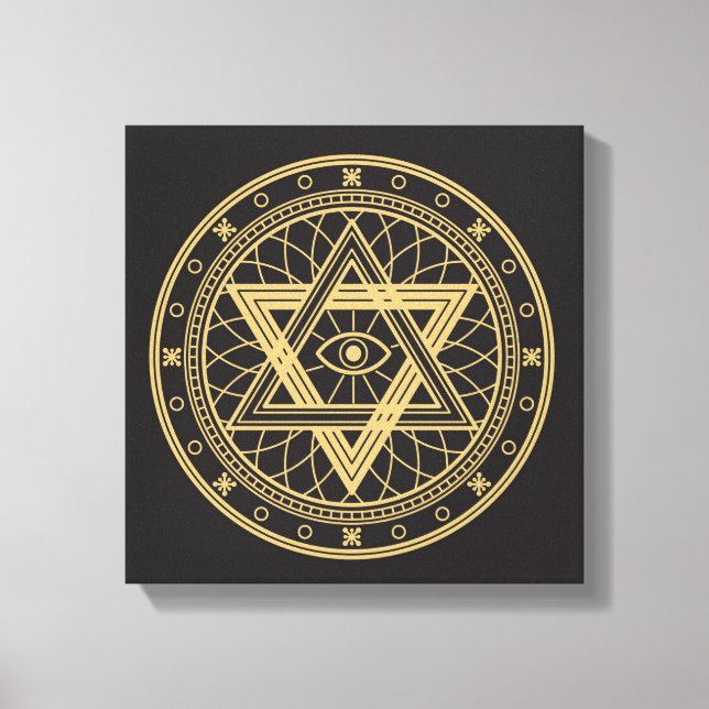 Wiccan Symbol Canvas Print (Front)