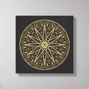 Wiccan Symbol Canvas Print