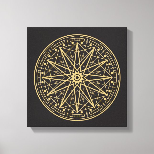 Wiccan Symbol Canvas Print (Front)