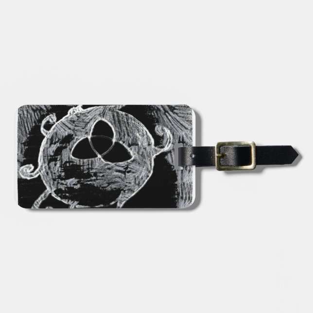 wiccan symbol for the witches luggage tag (Front Horizontal)