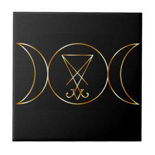 Wiccan symbol, Triple Goddess Tile