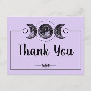 Wiccan Thank You Card Moon Handfasting Wedding