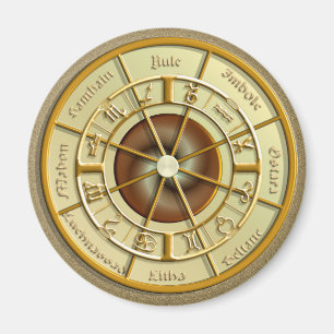 Wiccan Wheel of the Year Magnet
