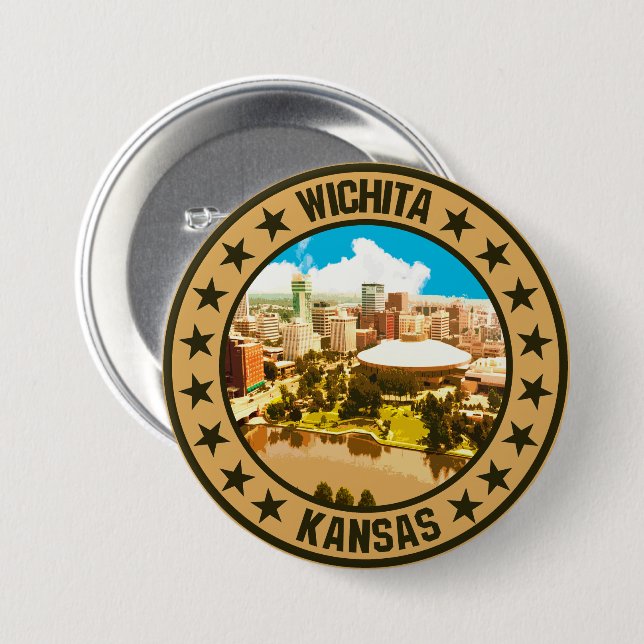 Wichita                                            7.5 cm round badge (Front & Back)