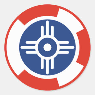 Wichita Air Squadron Roundel Classic Round Sticker