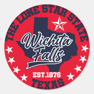 Wichita Falls,Texas Classic Round Sticker