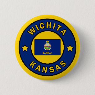Wichita Kansas 6 Cm Round Badge