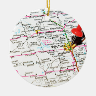 Wichita, Kansas Ceramic Tree Decoration