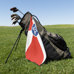 Wichita (Kansas) city flag  Golf Towel