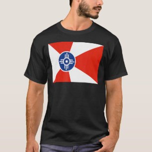 Wichita Kansas City Flag History Heritage Travel S T-Shirt