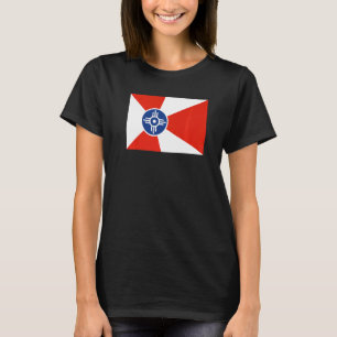 Wichita Kansas City Flag History Heritage Travel S T-Shirt