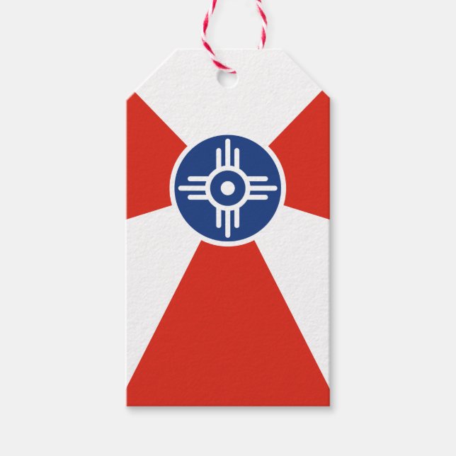 Wichita Kansas ICT Flag Gift Tag (Front)