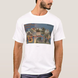 Wichita, Kansas - Large Letter Scenes T-Shirt