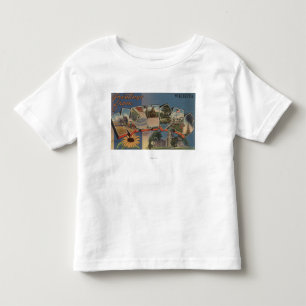 Wichita, Kansas - Large Letter Scenes Toddler T-Shirt