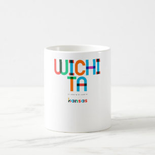 Wichita Kansas Mid Century, Pop Art, Coffee Mug