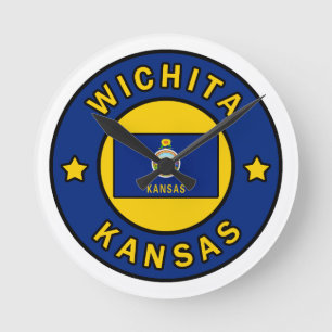 Wichita Kansas Round Clock