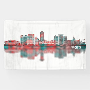 Wichita Kansas Skyline Banner