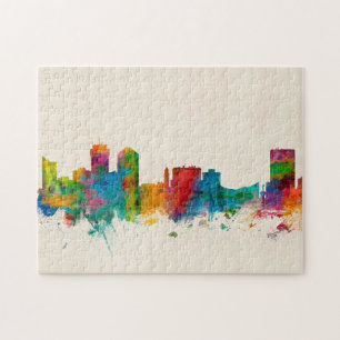 Wichita Kansas Skyline Jigsaw Puzzle