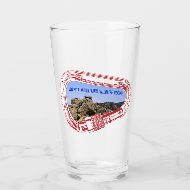 Wichita Mountains Climbing Carabiner Glass (Front)