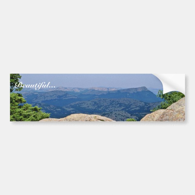 Wichita Mountains National Wildlife Refuge Bumper Sticker (Front)