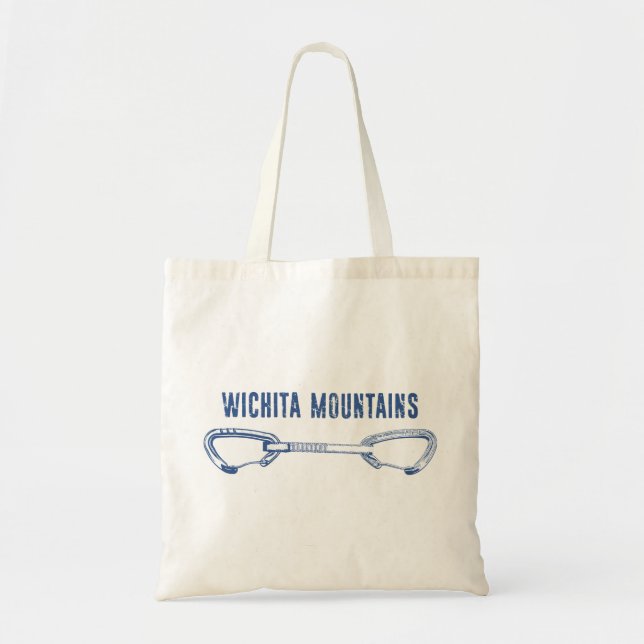 Wichita Mountains Rock Climbing Quickdraw Tote Bag (Front)