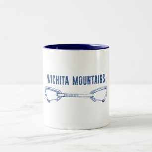Wichita Mountains Rock Climbing Quickdraw Two-Tone Coffee Mug