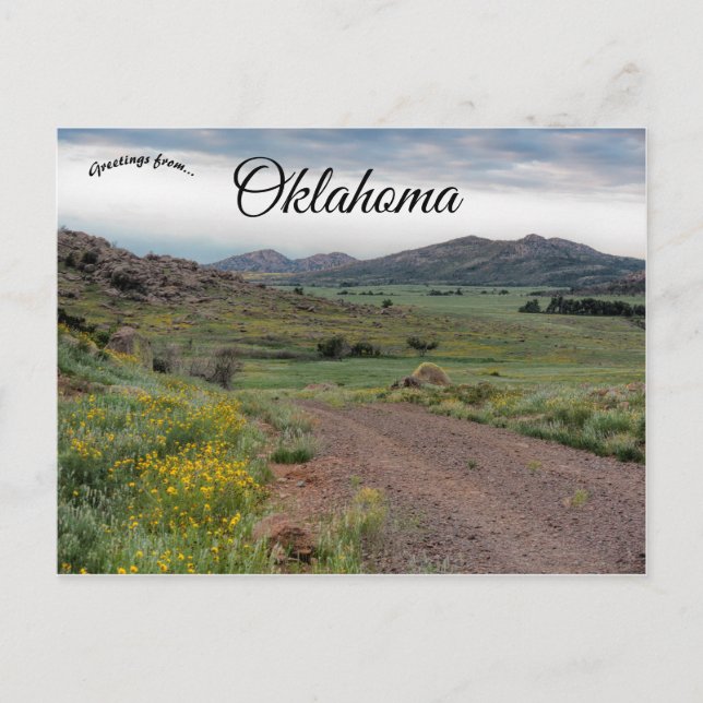 Wichita Mountains Wildlife Refuge Oklahoma Postcard (Front)