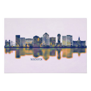 Wichita Skyline Poster
