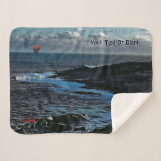 Wick Bay Viking Longship Sherpa Blanket