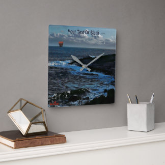 Wick Bay Viking Longship Square Wall Clock
