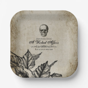 Wicked Affair Halloween - Vintage Custom Paper Plate