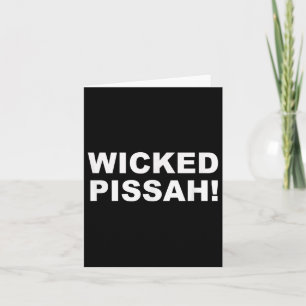 Wicked Ah! Funny Awesome Er New England  Card