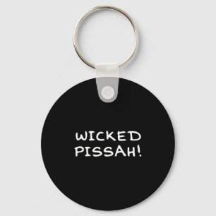Wicked Ah! Funny Awesome Er New England  Key Ring