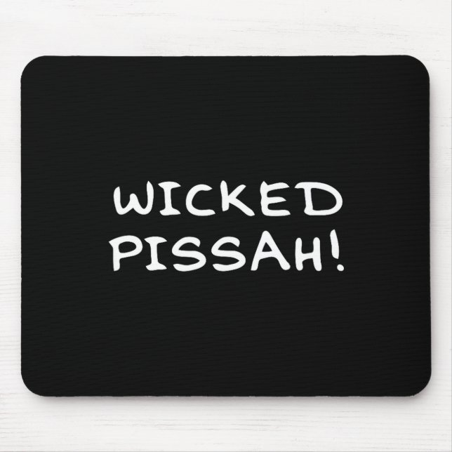 Wicked Ah! Funny Awesome Er New England  Mouse Mat (Front)