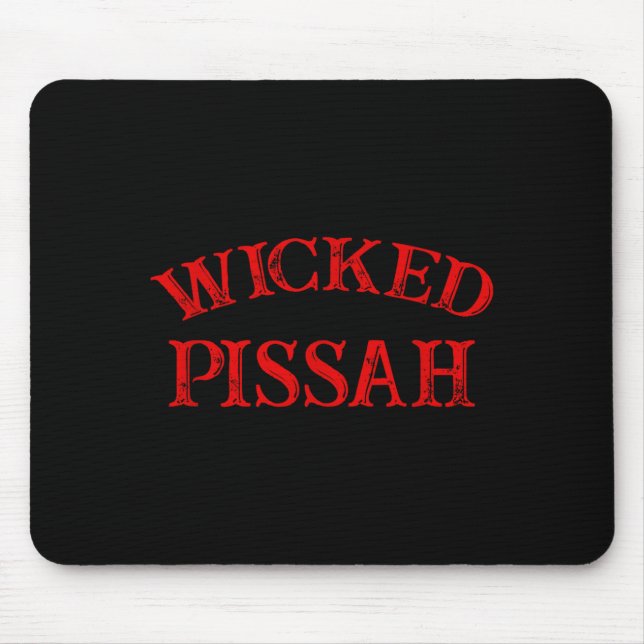 Wicked Ah Funny Er Boston New England Southie  Mouse Mat (Front)