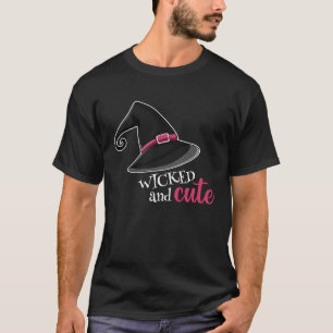 Wicked And Cute Witch Halloween Party T-Shirt